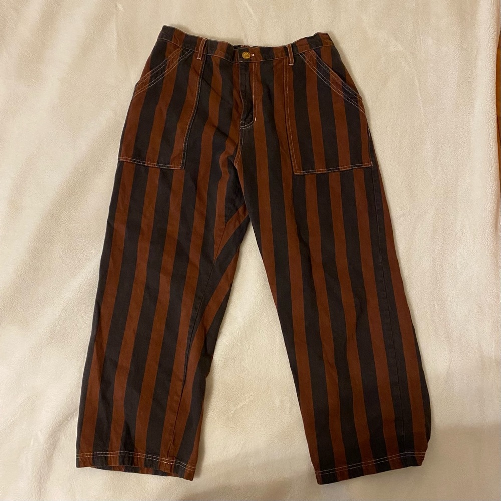 Big bud press brown and black striped work pants XL
